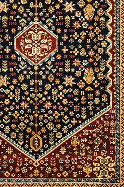 فرش عشایری طرح پردیس سرمه ای