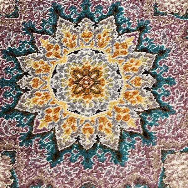 فرش 700 شانه دیبا طرح فروغ قهوه ای
