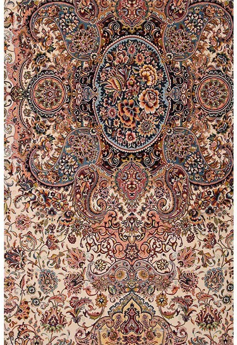 فرش 1200 شانه طرح سالاری زمینه کرم
