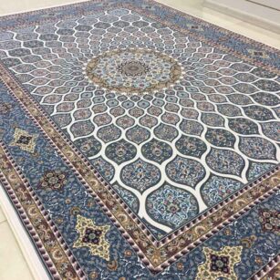 فرش 1200 شانه شبستان گل برجسته (هایبالک) کرم