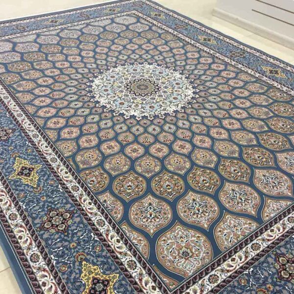فرش 1200 شانه شبستان گل برجسته (هایبالک) اطلسی