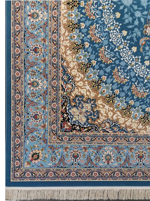 فرش 1200 شانه نازنین گل برجسته (هایبالک) کاربنی