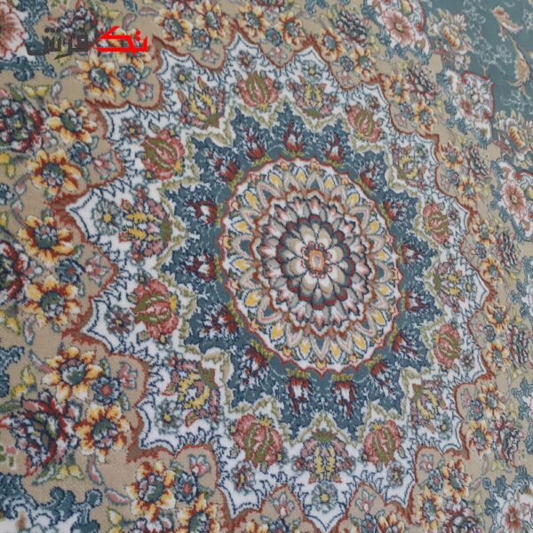 فرش ماشینی محتشم 700 شانه تراکم 2550 برجسته طرح بهاره اطلسی