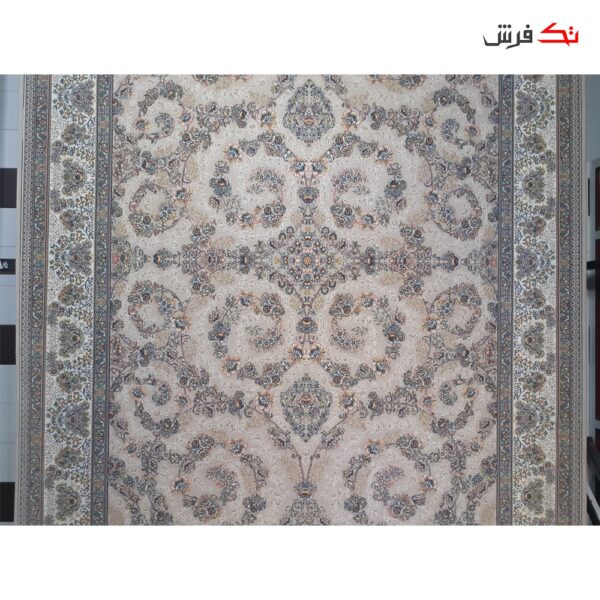 فرش ماشینی محتشم 700 شانه تراکم 2550 برجسته طرح شقایق فیلی