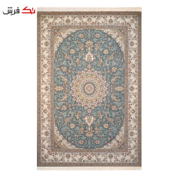 فرش ماشینی محتشم 700 شانه تراکم 2550 برجسته طرح بهاره اطلسی