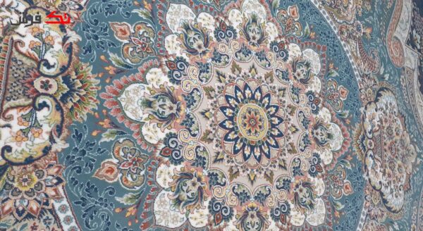فرش طرح مریم اطلسی 700 شانه تراکم 2550 گل برجسته