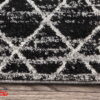 فرش ماشینی کلکسیون فانتزی طرح مراکشی کد 1108 مشکی