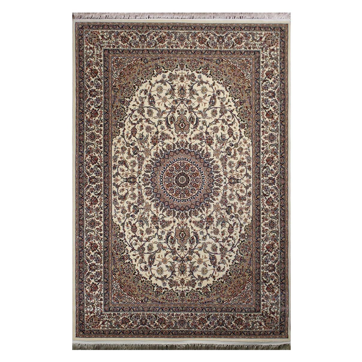 فرش ماشینی گبه کد 85 زمینه کرم