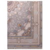 فرش ستاره آسمان کویر طرح 2002 زمینه نقره ای گل برجسته