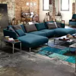 Green-rug-for-blue-couch-1