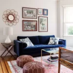Red-rug-for-blue-couch-1