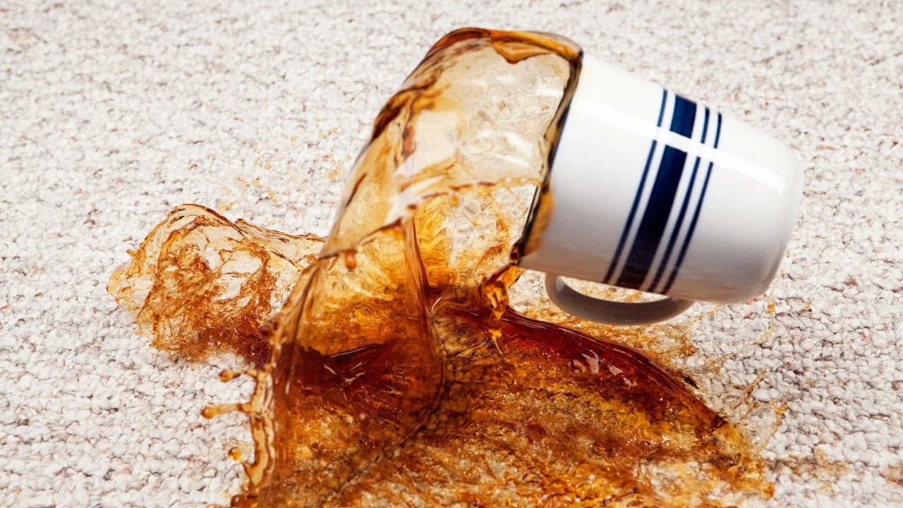 چگونه لکه‌ی قهوه را از روی فرش پاک کنیم؟