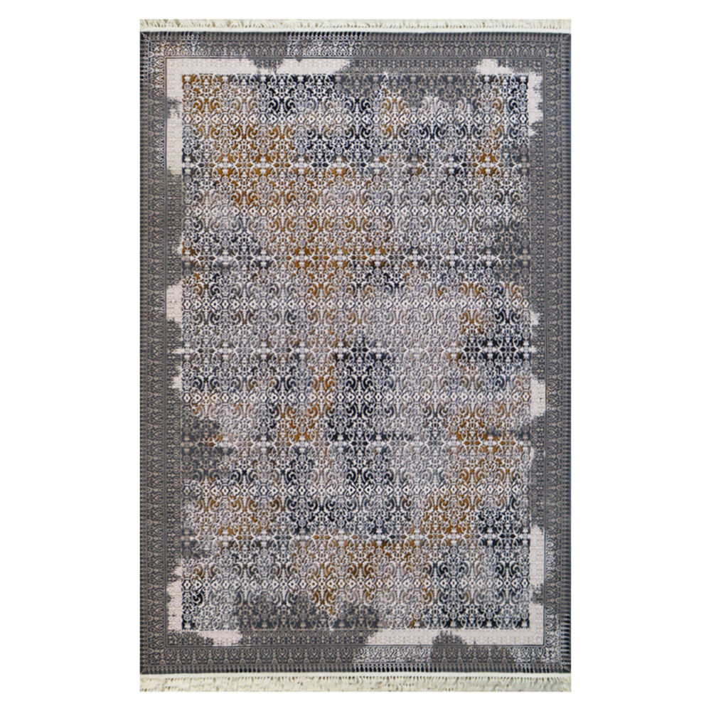 فرش ماشینی آنا کلکسیون وینتیج کد 7007 زمینه طوسی