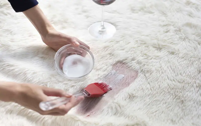 چطور لکه های شراب قرمز را از روی فرش پاک کنیم ؟