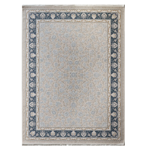فرش ماشینی 1200 شانه اکرولیک تراکم 3600 کد HV1001 رنگ صدفی (گل برجسته)